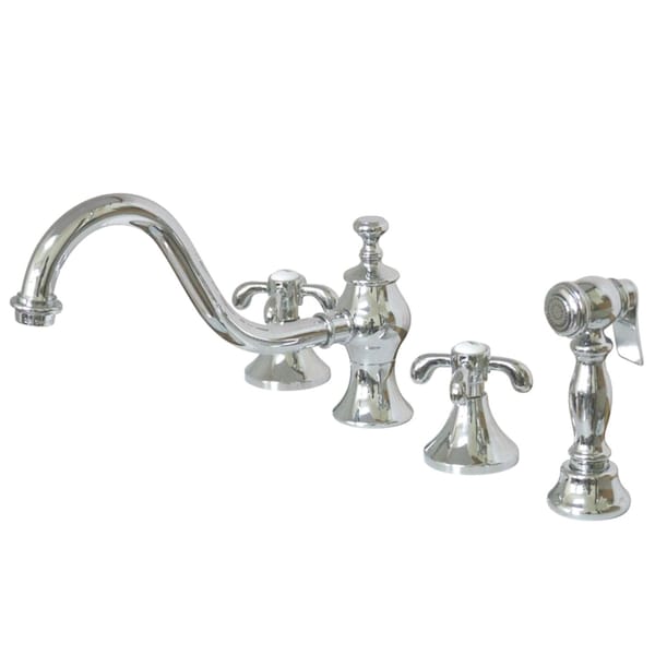 KS7761TXBS Widespread Kitchen Faucet, Polished Chrome